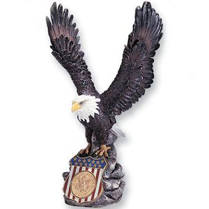 COLORED RESIN EAGLE HOLDS 2INCH INSERT, 15 INCH HEIGHT
