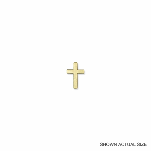 CROSS CHENILLE PIN GOLD