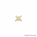 CROSSED BATS CHENILLE PIN GOLD