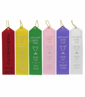 CUSTOM IMPRINT CARD/CORD SATIN STOCK RIBBON