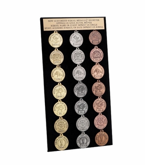 CUSTOM IMPRINTED MEDAL DISPLAY