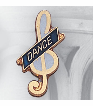 DANCE PIN BLUE ENAMEL
