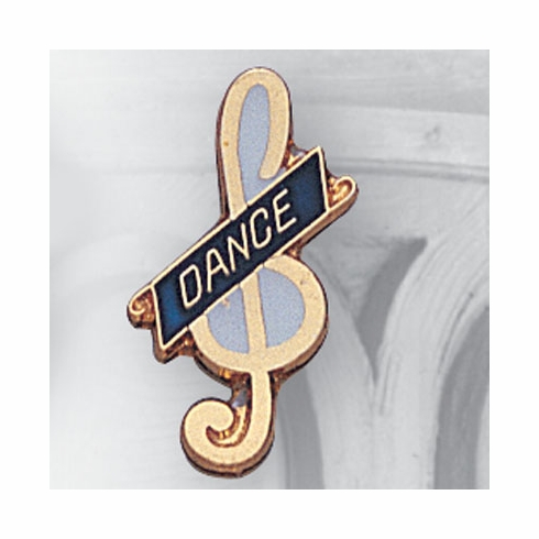 DANCE PIN BLUE ENAMEL