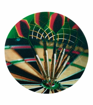 2 Inch in Diameter Round Darts Mylar Insert