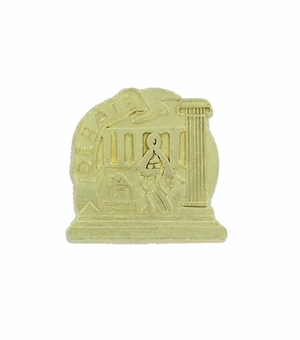 DEBATE CHENILLE PIN GOLD