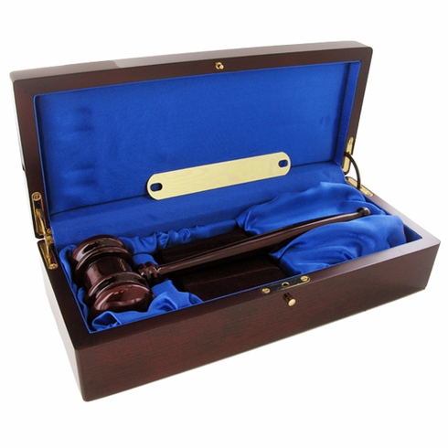 DELUX GAVEL AND GAVEL BLOCK SET