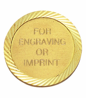 DIAMOND ENGRAVED GOLD PIN