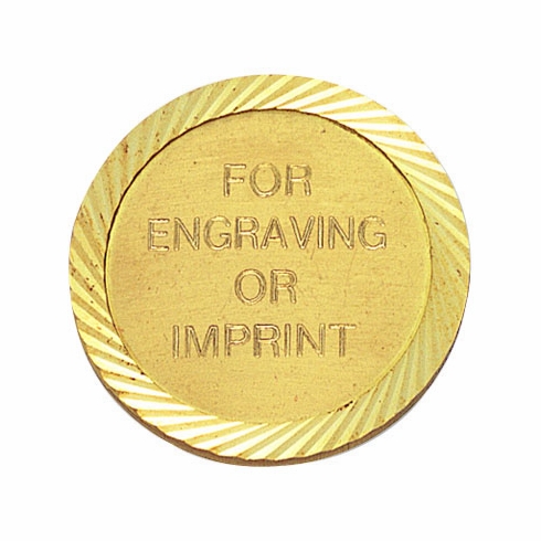 DIAMOND ENGRAVED GOLD PIN