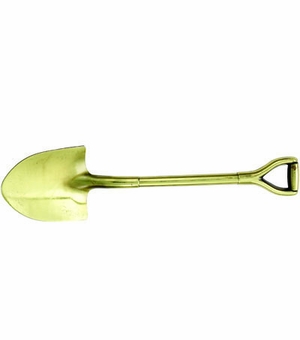 DIE CAST SHOVEL GOLD WITH STUDS, 8X2