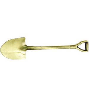 DIE CAST SHOVEL GOLD WITH STUDS, 8X2