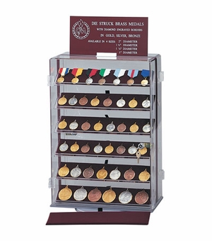DISPLAY OF MEDALS & MEDALLIONS