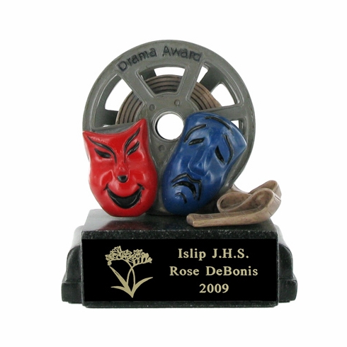 DRAMA AWARD SCHOLASTIC TROPHY, 4 INCH