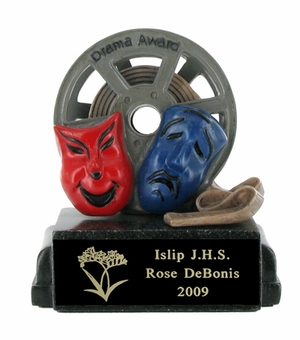 DRAMA AWARD SCHOLASTIC TROPHY, 4 INCH