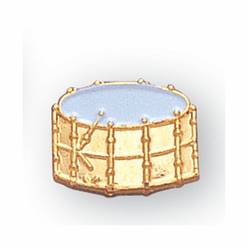 DRUM PIN ENAMELED GOLD