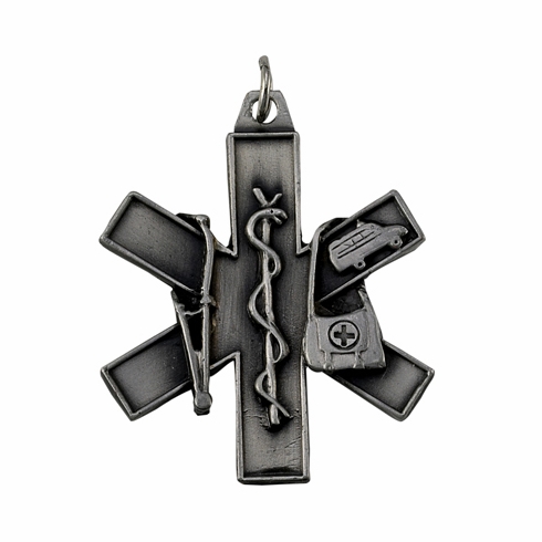 E.M.T PEWTER KEY CHAIN
