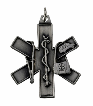 E.M.T PEWTER KEY CHAIN