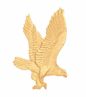 7/8 Inch in Height Die-Struck Modeled Golden Eagle Quality Clutch Pin