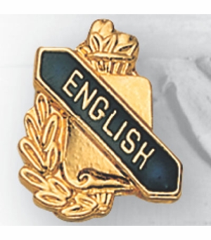 ENGLISH PIN GOLD ENAMELED