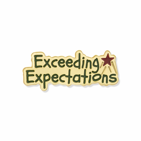 EXCEEDING EXPECTATIONS LAPEL PIN