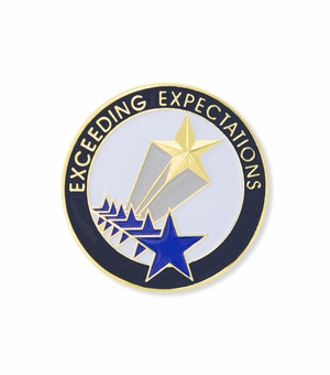 EXCEEDING EXPECTATIONS PIN
