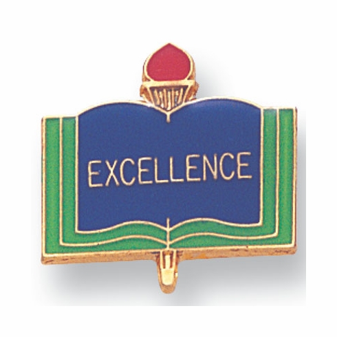 EXCELLENCE PIN ENAMELED, GOLD