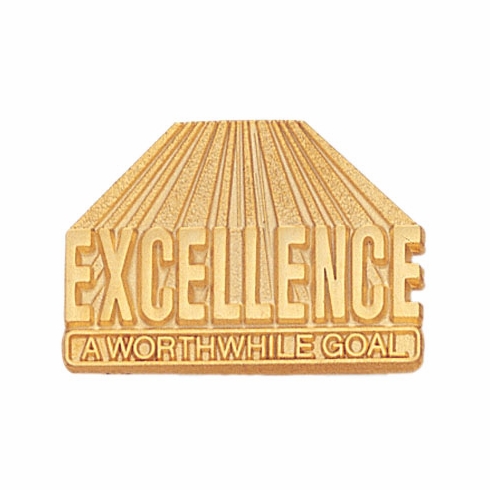 EXCELLENCE WORTHWHILE GOLD PIN