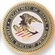 FEDERAL BUREAU OF PRISONS, 2 INCH ETCHED ENAMELED