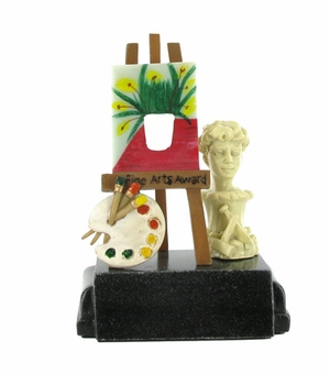 FINE ARTS AWARD TROPHY WITHOUT PLATE