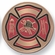 2 Inch in Diameter Round Metal Litho-Print Firefighter's Medallion Insert