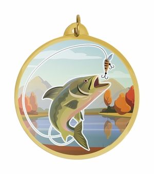 FISHING MYLAR MEDAL
