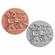 2-Inch in Diameter Round Metal Football Stamped Insert in Multiple Colors