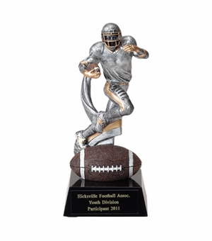 FOOTBALL, 7 1/4 INCH FIGURE TROPHY