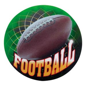 2 Inch in Diameter Round Football Mylar Insert