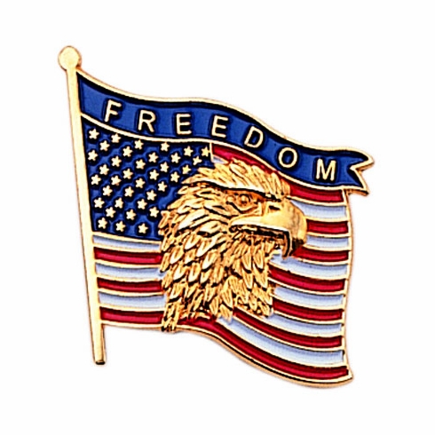 FREEDOM AMERICAN FLAG PIN