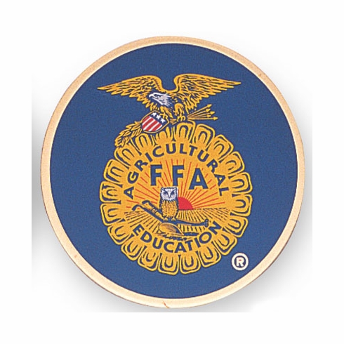 2 Inch in Diameter Round Metal Litho-Print Future Farmers of America Medallion Insert