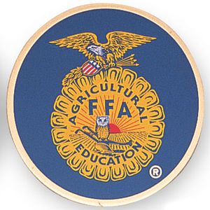 2 Inch in Diameter Round Metal Litho-Print Future Farmers of America Medallion Insert