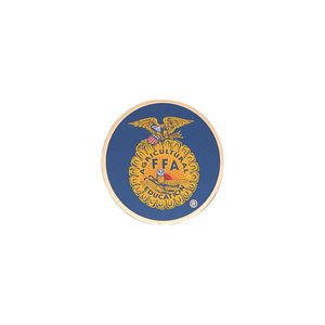 7/8-Inch in Diameter Round Metal Future Farmers Medallion Insert with Enameled Finish