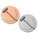 2-Inch in Diameter Round Metal Gavel Themed Stamped Insert in Multiple Colors
