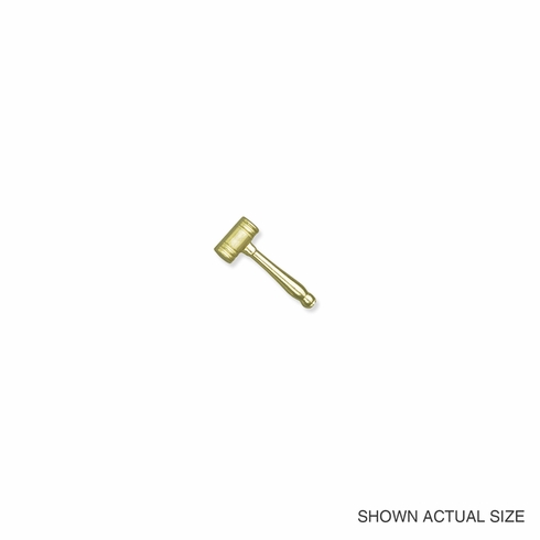 GAVEL CHENILLE PIN GOLD