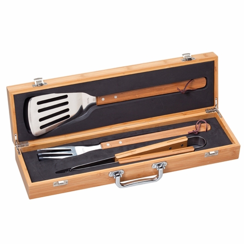 GENUINE BAMBOO BARBECUE GIFT SET BOX