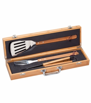 GENUINE BAMBOO BARBECUE GIFT SET BOX