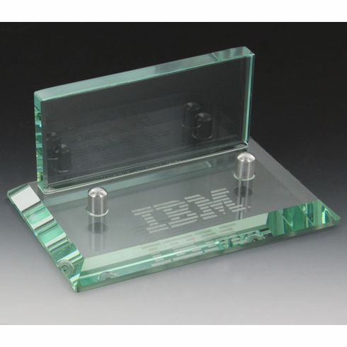 GLASS BUSINESS CARD HOLDER