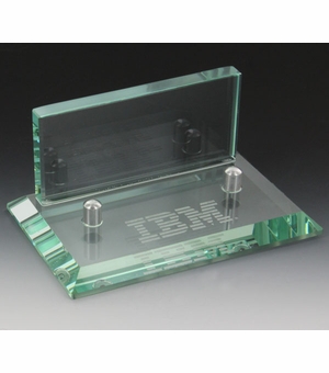 GLASS BUSINESS CARD HOLDER