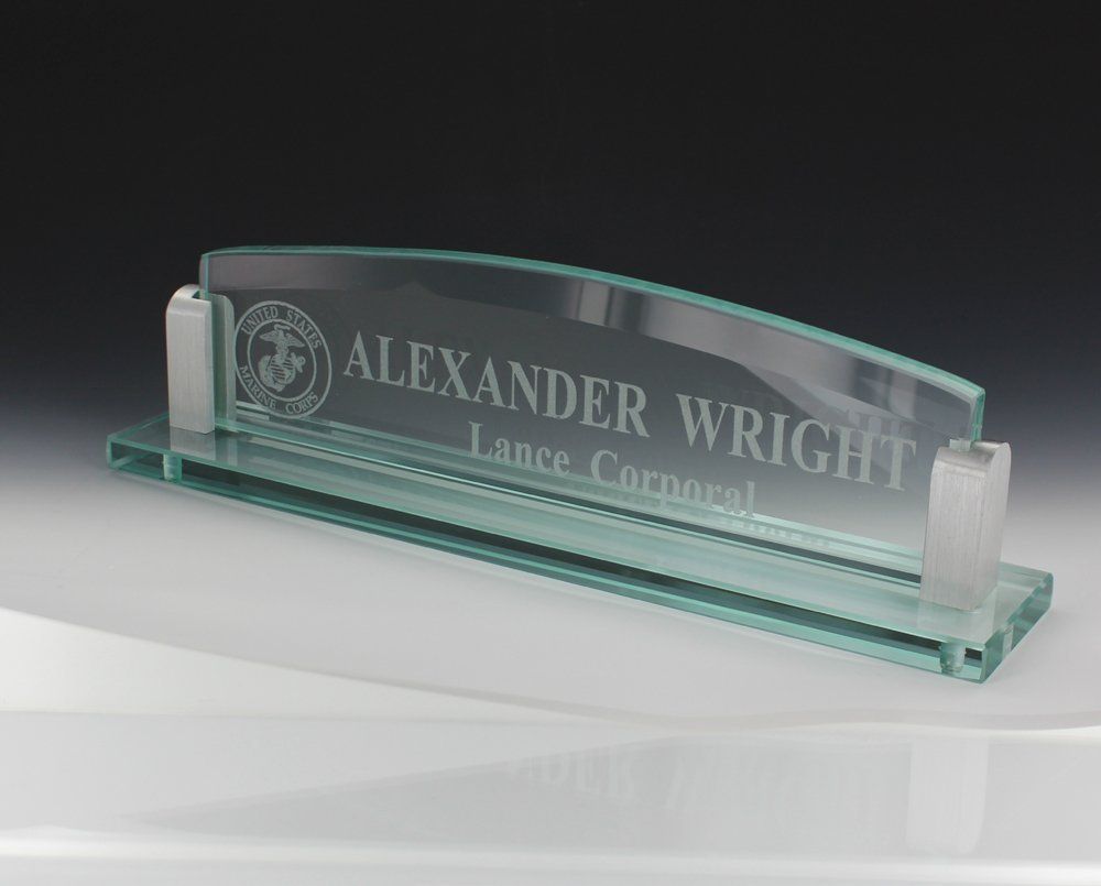Glass Name Plate Ideas