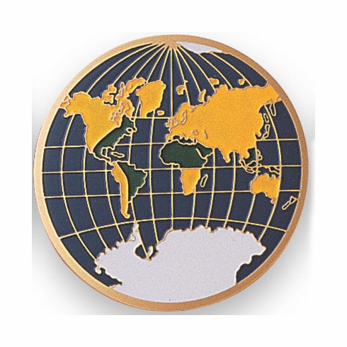 GLOBAL AWARD, 2 INCH ETCHED ENAMELED