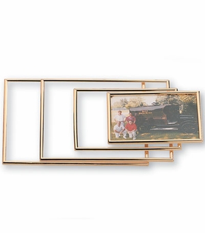 GOLD ACRYLIC FRAME HOLDS 6 X 8