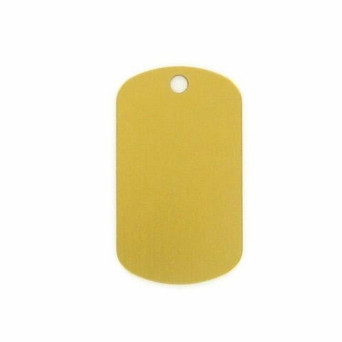 GOLD ALUMINUM DOG TAG