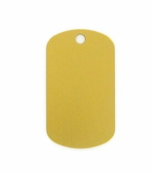 GOLD ALUMINUM DOG TAG