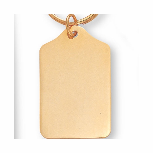 GOLD BRASS SPLIT KEYRING, BOXED