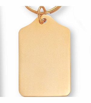 GOLD BRASS SPLIT KEYRING, BOXED
